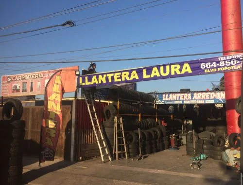 llanteras en Rosarito